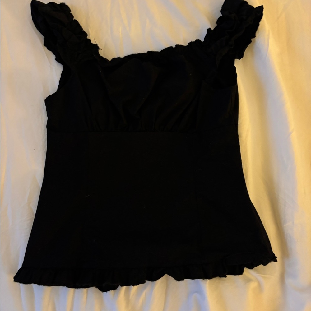 John Galt Ruffle Top - Picture 2 of 2